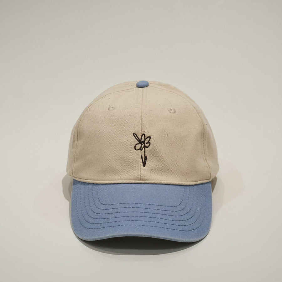 Cap Blue/Creme – Single Embroidery